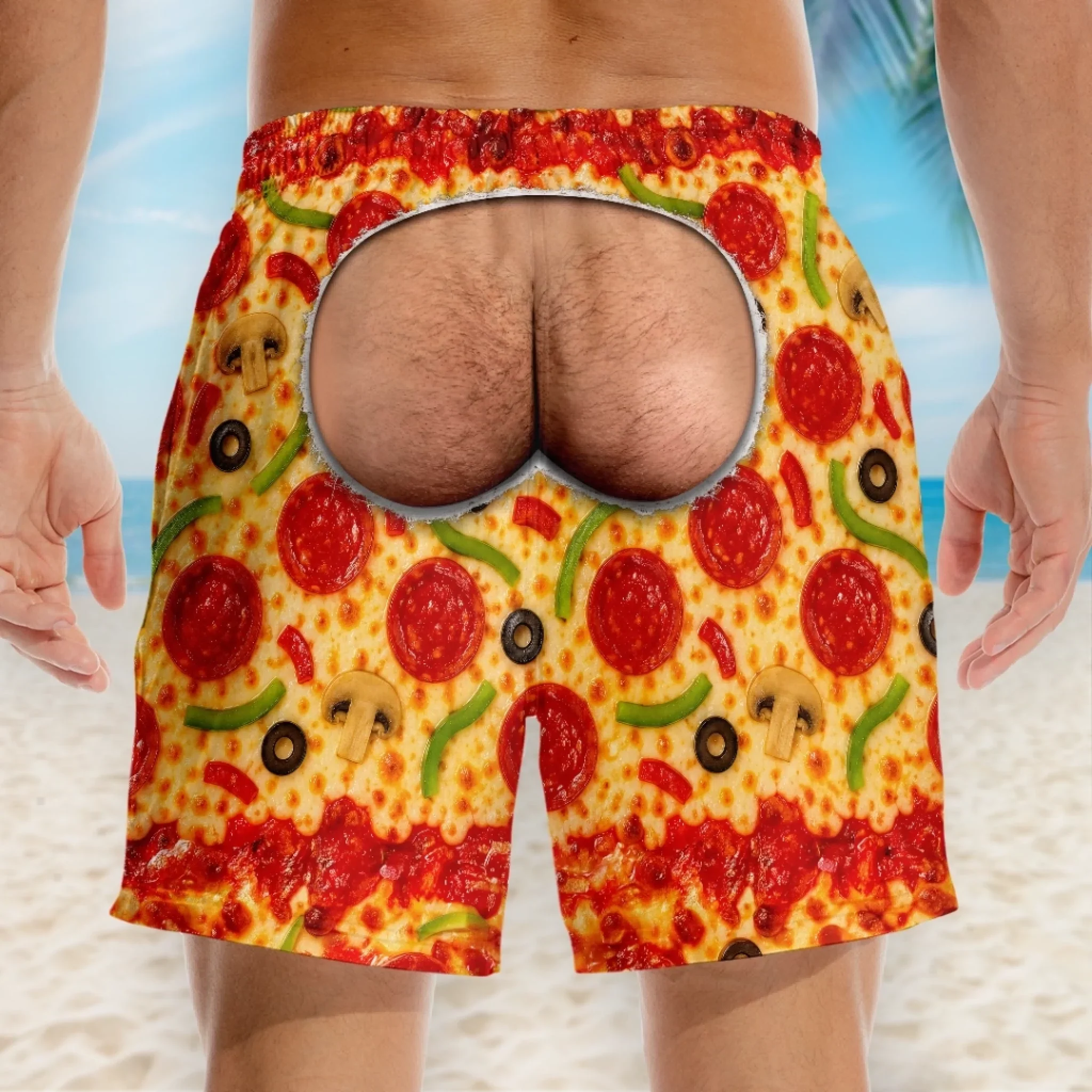 Custom Funny Men Swim Trunks - Personalized Birthday Gifts For Husband, Son, Grandson, Brother, Grandpa, Dad, Yourself - Walk With Confidence