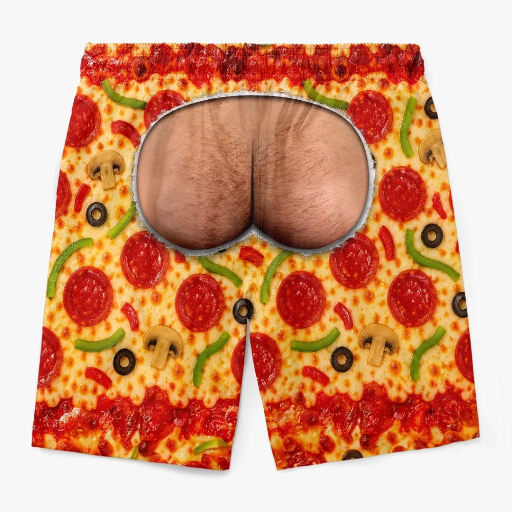 Custom Funny Men Swim Trunks - Personalized Birthday Gifts For Husband, Son, Grandson, Brother, Grandpa, Dad, Yourself - Walk With Confidence