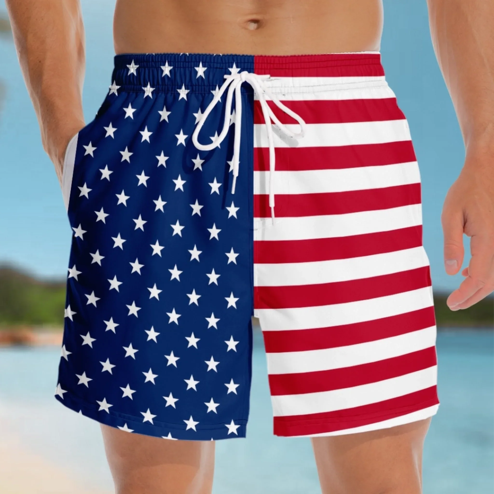 Custom Funny Men Swim Trunks - Personalized Birthday Gifts For Husband, Son, Grandson, Brother, Grandpa, Dad, Yourself - Crack Me Up Beach Life