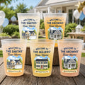 Custom Photo New Home Party Cups - Personalized Summer Vacation And Travel Gifts For Mom, Dad, Brother, Sister - Cheers To New Memories