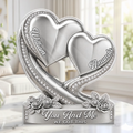 Custom Acrylic Plaque - Personalized Anniversary Wedding Gifts For Husband And Wife, Him And Her - Forever By Your Side