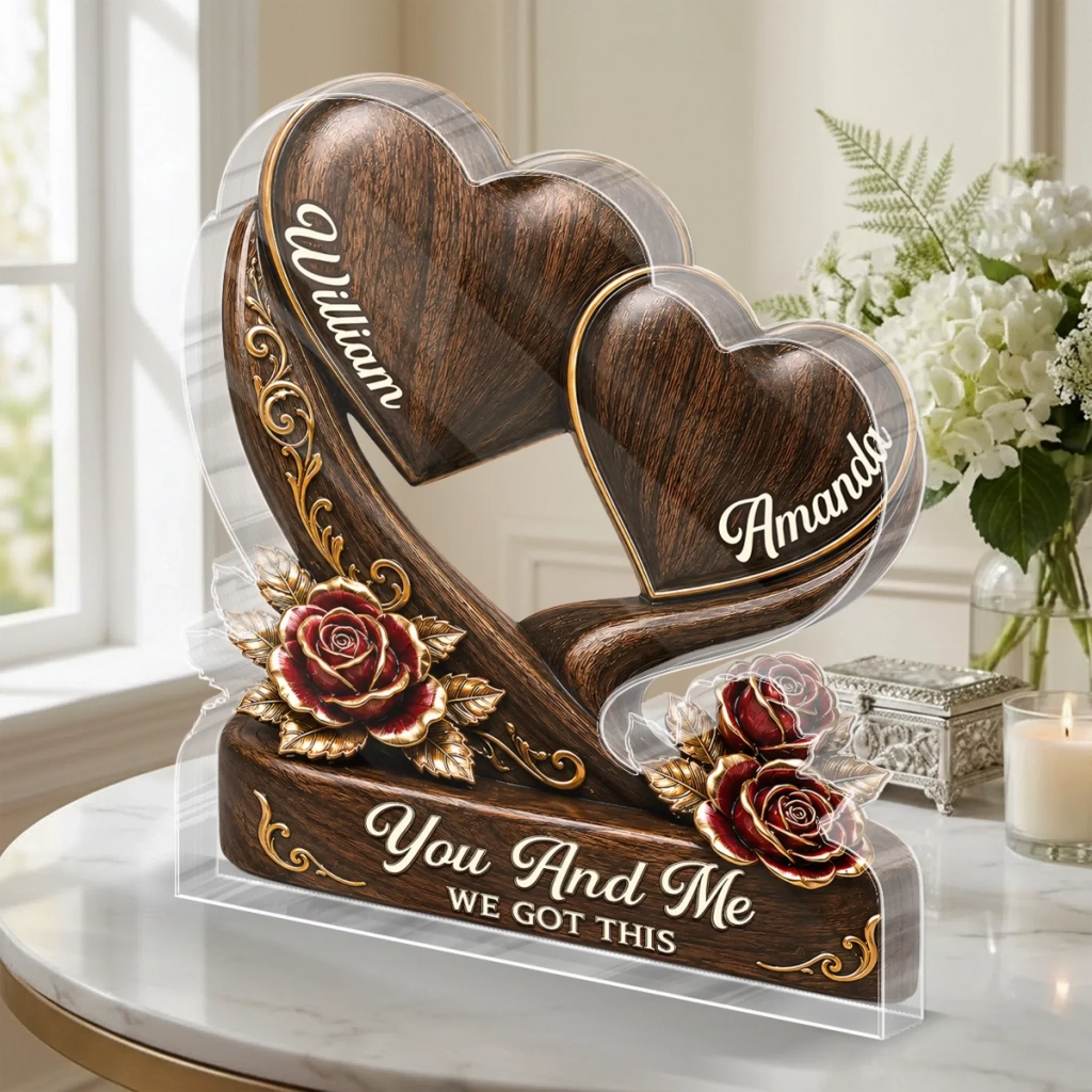 Custom Acrylic Plaque - Personalized Anniversary Wedding Gifts For Husband And Wife, Him And Her - You And Me, Always Together