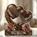 Custom Acrylic Plaque - Personalized Anniversary Wedding Gifts For Husband And Wife, Him And Her - You And Me, Always Together