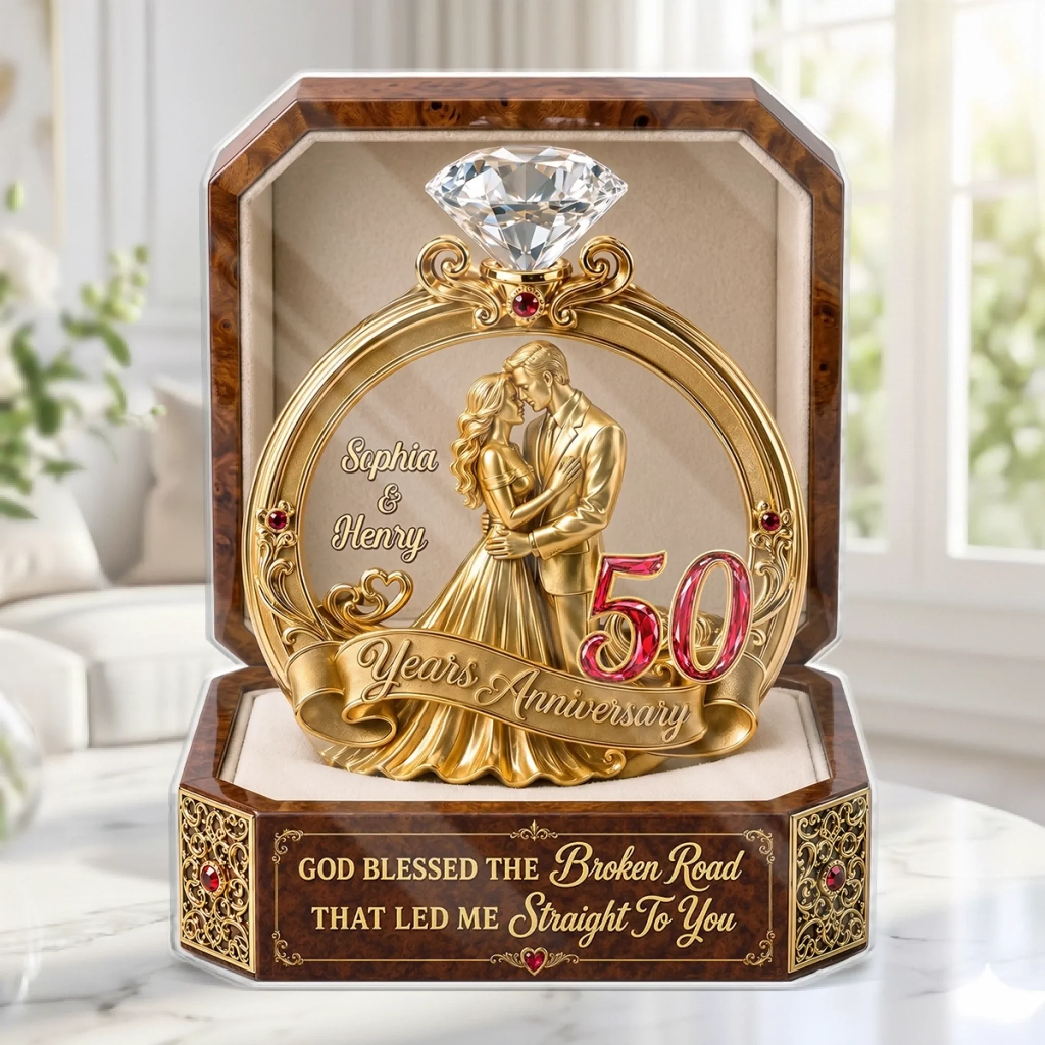 Custom Acrylic Plaque - Personalized Anniversary Wedding Gifts For Husband And Wife, Him And Her - Years Of Endless Love Today