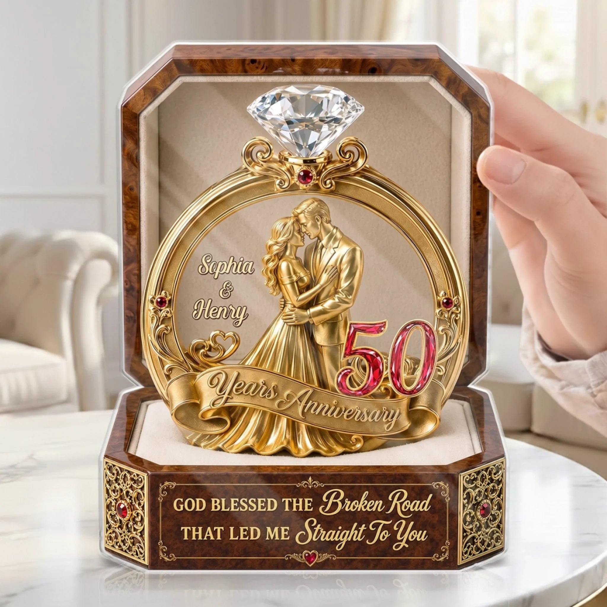 Custom Acrylic Plaque - Personalized Anniversary Wedding Gifts For Husband And Wife, Him And Her - Years Of Endless Love Today