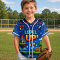 Custom Kids Baseball Jersey - Personalized Birthday Gifts For Kids - Super Gamer Adventure