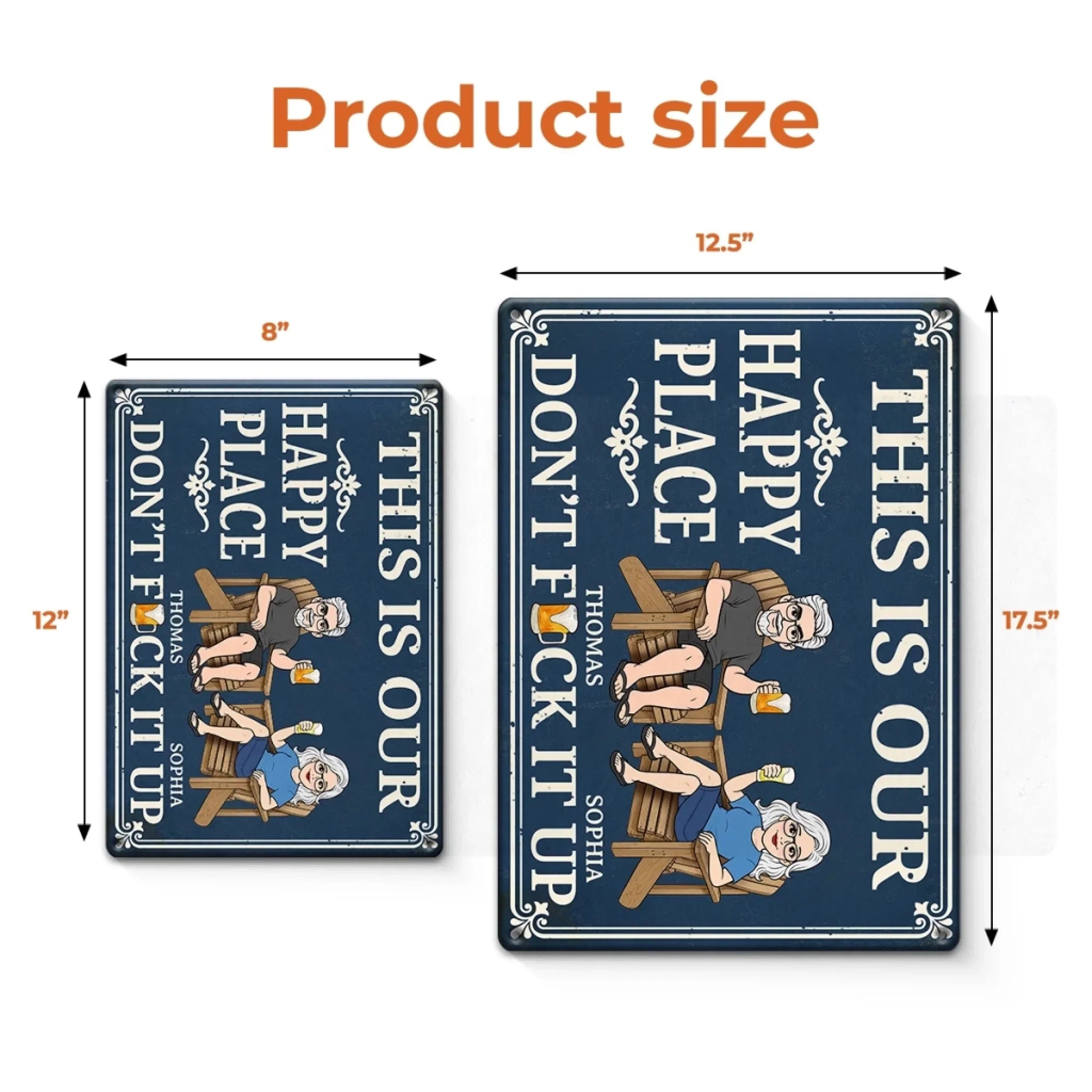 Custom Home Decor Metal Sign - Personalized Summer Vacation And Travel Gifts For Husband And Wife, Him And Her - Keep The Good Vibes Rolling