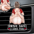 Custom Squishy Acrylic Car Vent Clip - Personalized Anniversary Wedding Gifts For Husband And Wife, Him And Her - Ride With Love