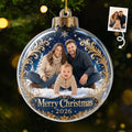Custom Photo Acrylic Ornament - Personalized Christmas Baby Shower, Gender Reveal Gifts For New Moms, New Dads, New Parents - Blessed With Our Little One
