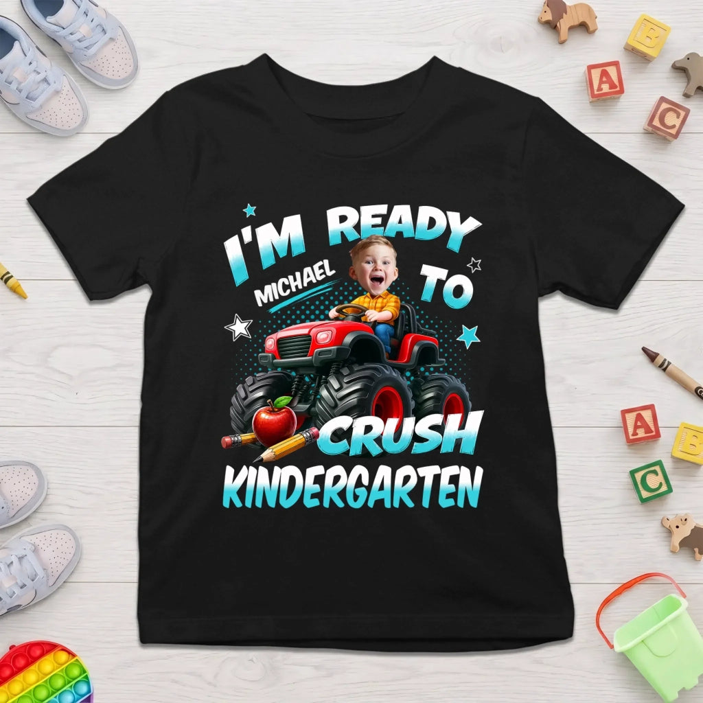 Custom Photo Youth T-shirt - Personalized Back To School Gifts For Kids - Road To Great Things