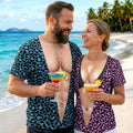 Custom Funny T-shirt - Personalized Summer Vacation And Travel Gifts  Husband And Wife, Him And Her - Living Life On The Wild Side