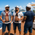 Custom Funny T-shirt - Personalized Summer Vacation And Travel Gifts For Husband, Son, Grandson, Yourself - Captain Of The Six Pack