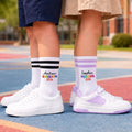Custom Kids Crew Socks - Personalized Back To School Gifts For Kids - Ready For New Adventures