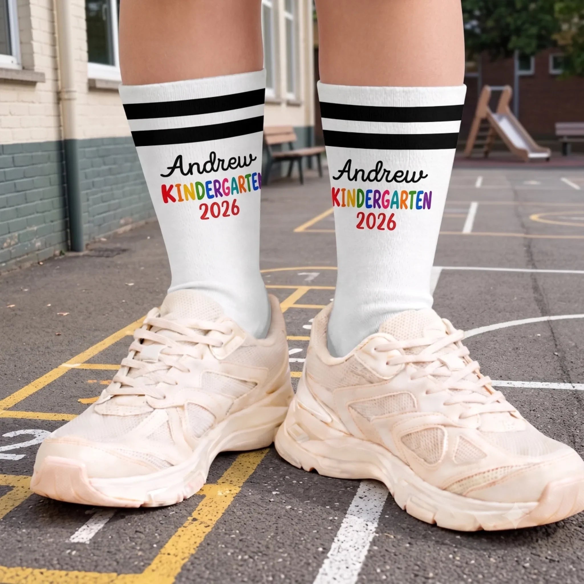 Custom Kids Crew Socks - Personalized Back To School Gifts For Kids - Ready For New Adventures