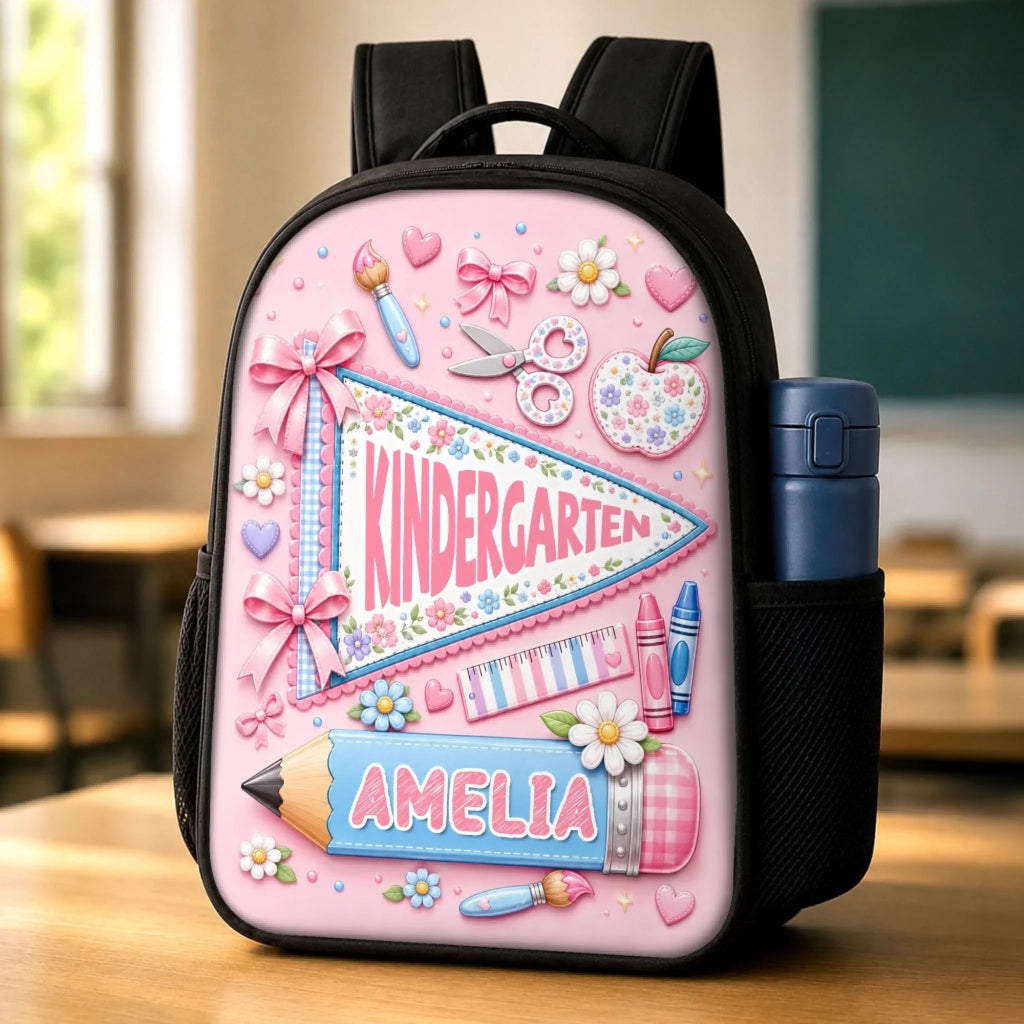 Custom Kids Front Printed Backpack - Personalized Back To School Gifts For Kids - Big Dreams Start In Small Classrooms