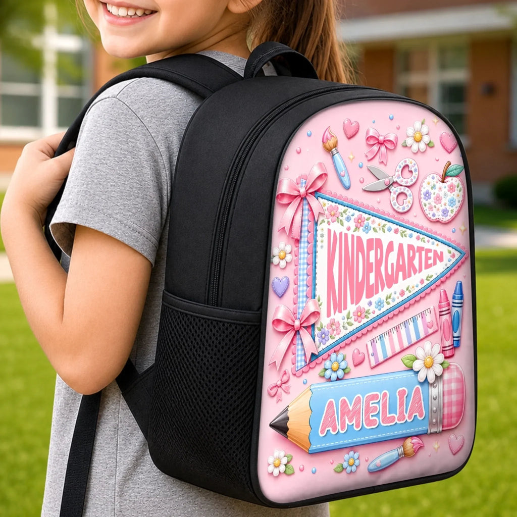 Custom Kids Front Printed Backpack - Personalized Back To School Gifts For Kids - Big Dreams Start In Small Classrooms