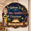 Custom Classroom Decor Wood Sign - Personalized Back To School Gifts For Teachers - Best Teacher, Best Classroom Ever