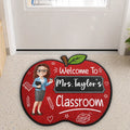 Custom Shaped Doormat - Personalized Teacher Appreciation, Back To School Gifts For Teachers - Teaching With Love