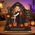 Custom 2-Layered Wooden Plaque - Personalized Halloween Decor, Anniversary Wedding Gifts For Husband And Wife, Him And Her - Love Potion For Us
