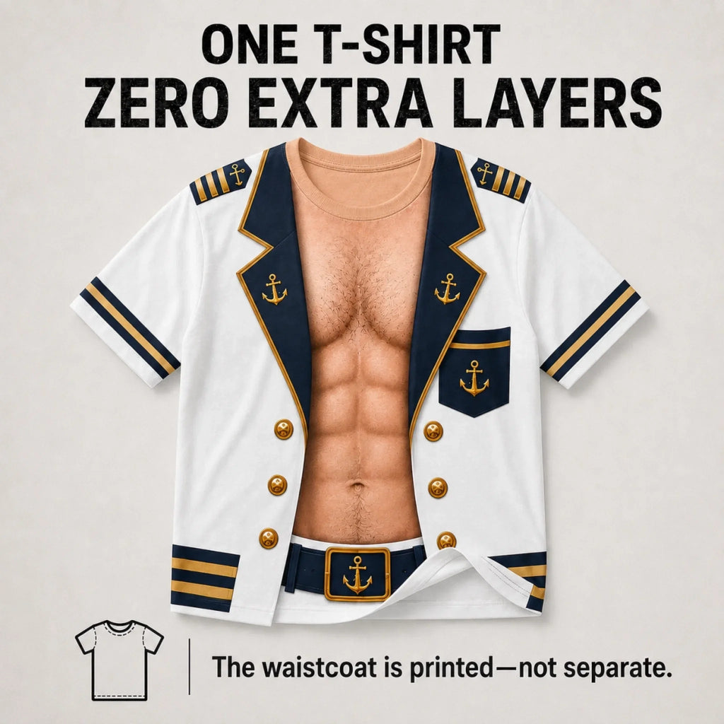 Custom Funny T-shirt - Personalized Birthday Gifts For Men - Captain Of Chaos