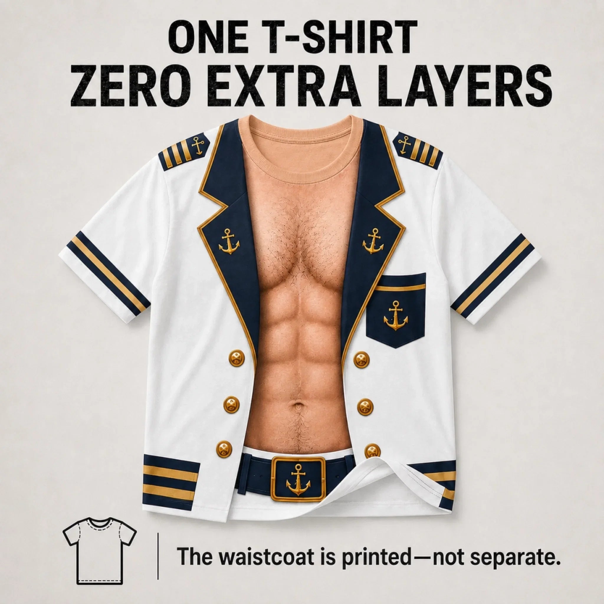 Custom Funny T-shirt - Personalized Birthday Gifts For Men - Captain Of Chaos