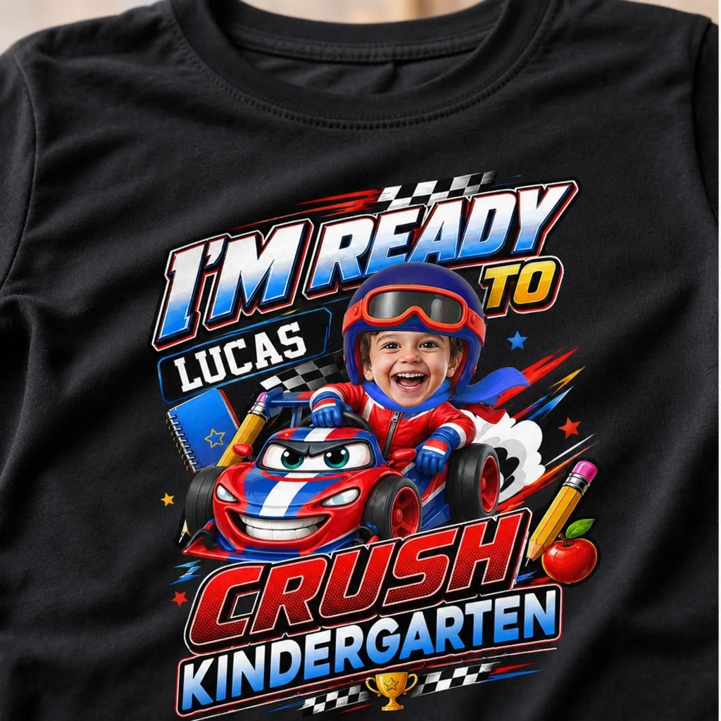 Custom Photo Youth T-shirt - Personalized Back To School Gifts For Kids - Road To Fun