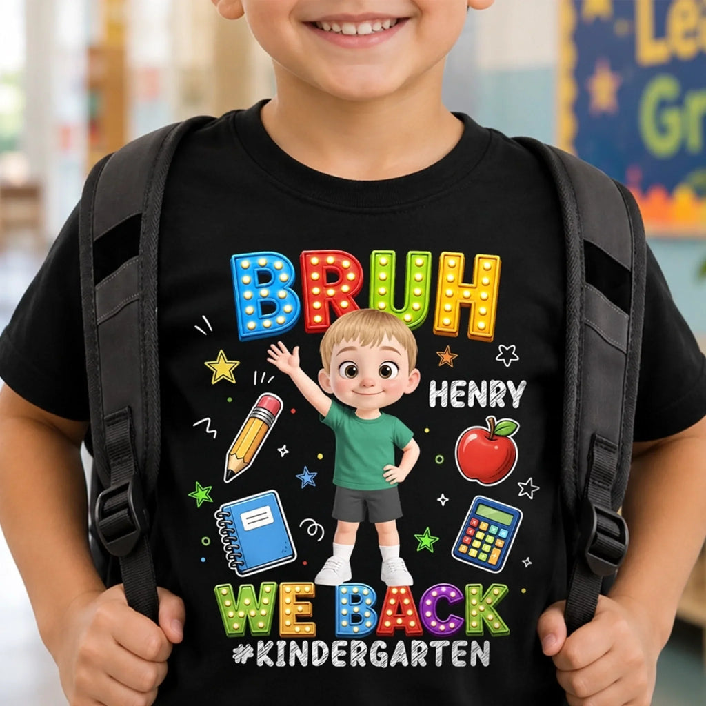 Custom Photo Youth T-shirt - Personalized Back To School Gifts For Kids - Ready To Explore