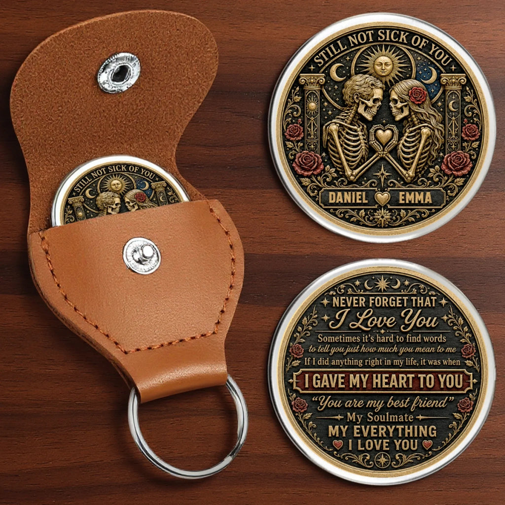 Custom Skeleton Pocket Hug - Personalized Anniversary Wedding Gifts For Husband And Wife, Him And Her - Two Hearts One Bond