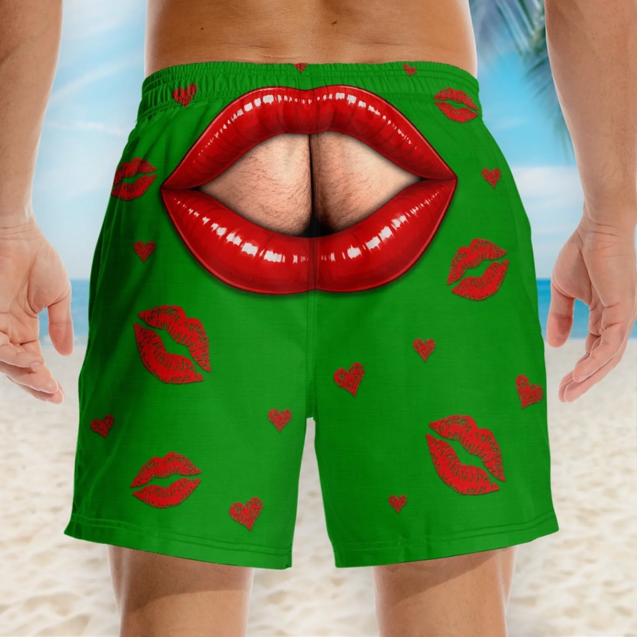 Custom Funny Men Swim Trunks - Personalized Birthday Gifts For Husband, Son, Grandson, Brother, Grandpa, Dad, Yourself - Summer Body Activated