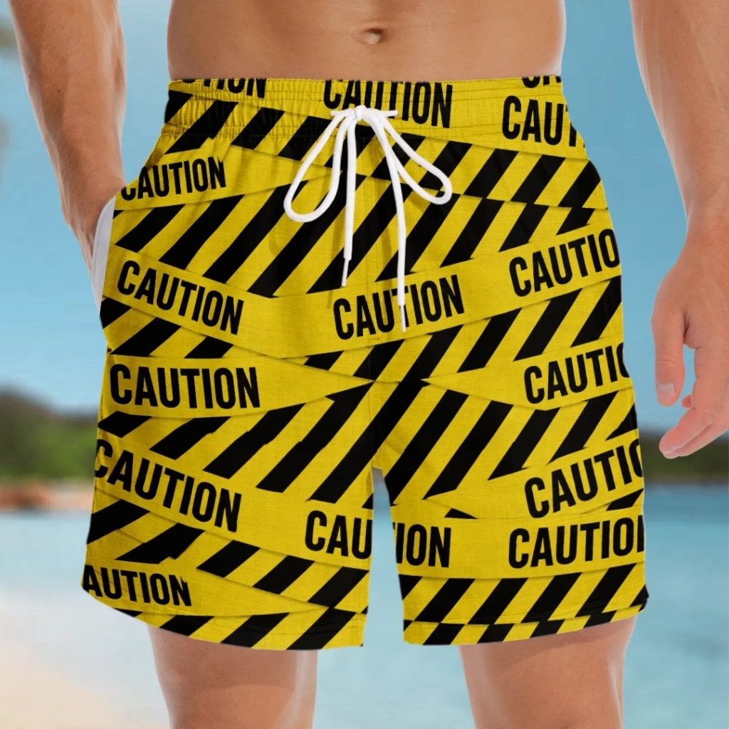 Custom Funny Men Swim Trunks - Personalized Birthday Gifts For Husband, Son, Grandson, Brother, Grandpa, Dad, Yourself - Bringing Sexy Back