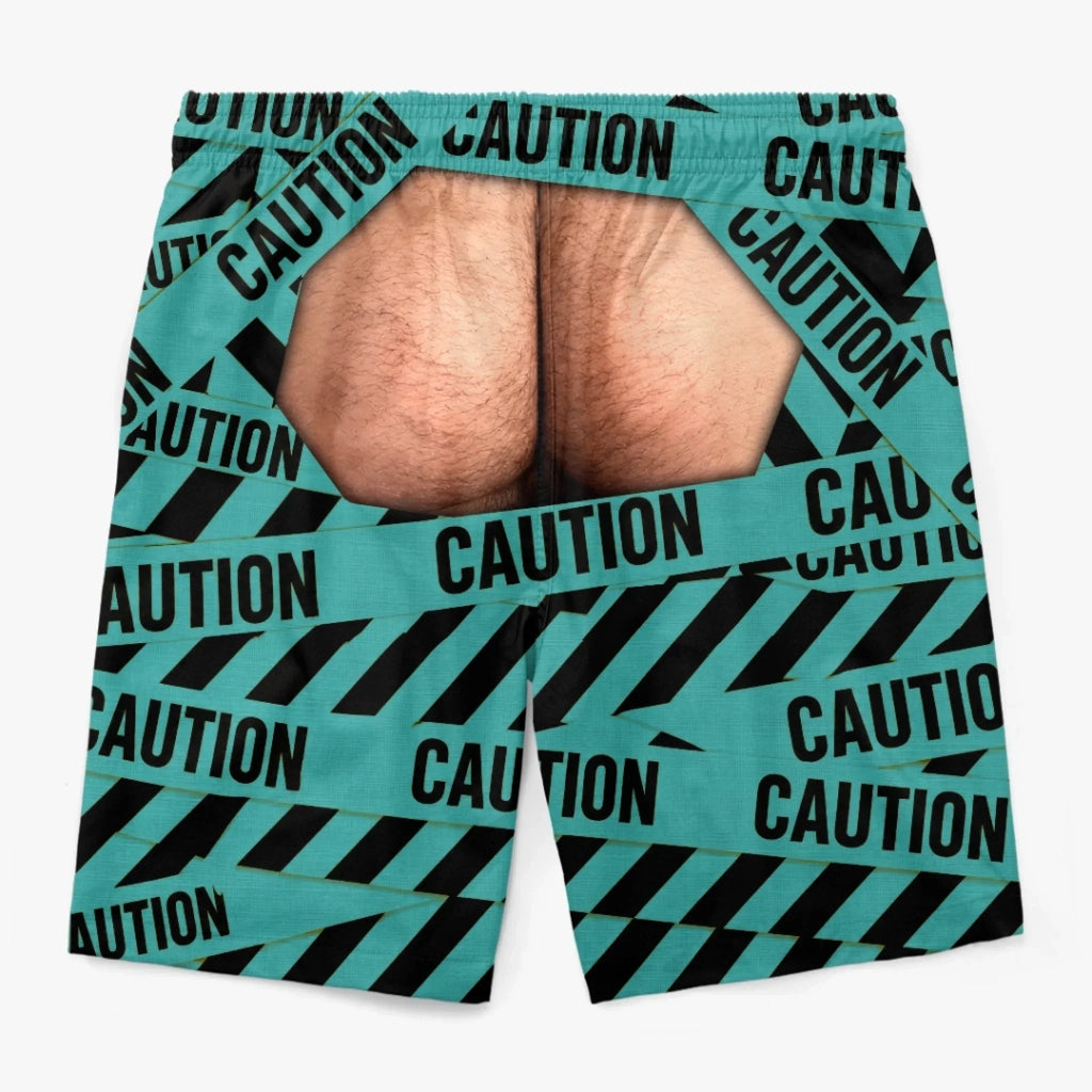 Custom Funny Men Swim Trunks - Personalized Birthday Gifts For Husband, Son, Grandson, Brother, Grandpa, Dad, Yourself - Bringing Sexy Back