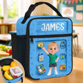 Custom Kids Lunch Bag - Personalized Back To School Gifts For Kids - Powered By Love And Healthy Bites