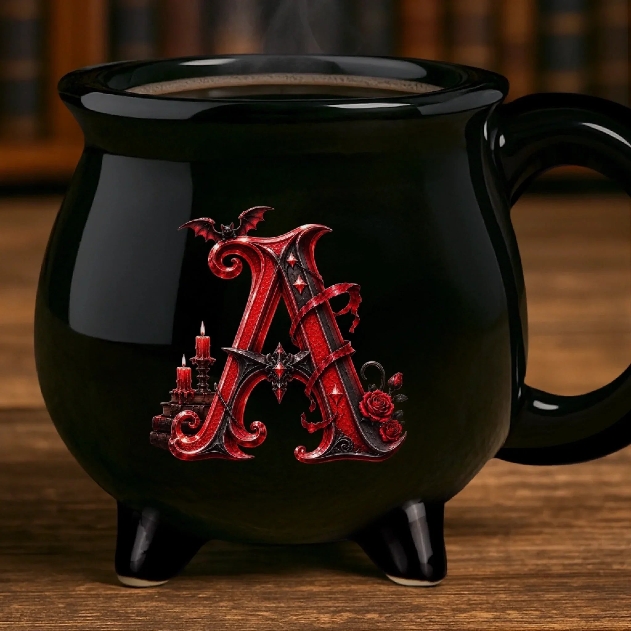 Custom 12oz Ceramic Cauldron Coffee Mug - Personalized Halloween Gifts For Wife, Daughter, Besties, Sisters, Granddaughter, Grandma, Mom, Yourself - Witchy Season Starts Here