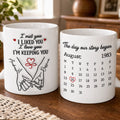 Custom Mug - Personalized Anniversary Wedding Gifts For Husband And Wife, Him And Her - The Day Our Story Began