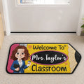 Custom Classroom Decor Shaped Doormat - Personalized Back To School Gifts For Teachers - One Class One Family