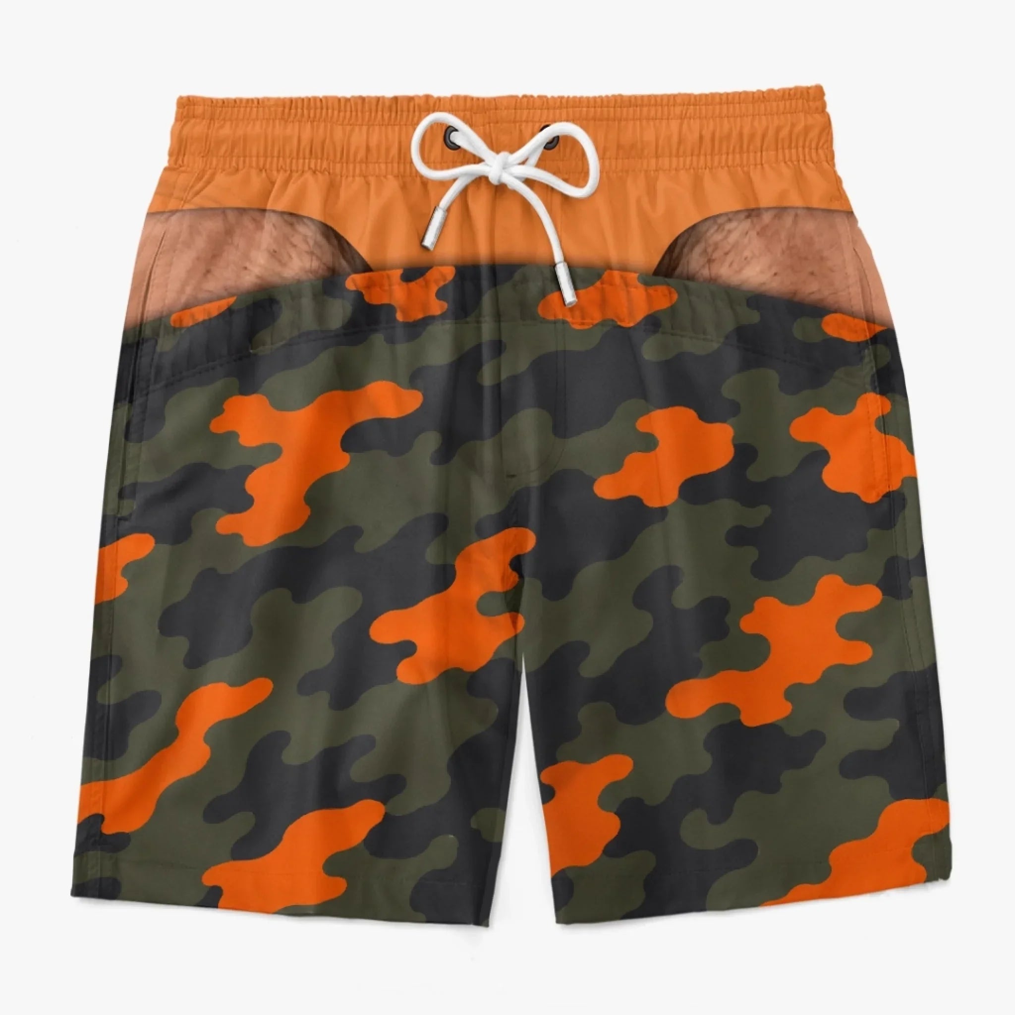 Custom Funny Men Swim Trunks - Personalized Birthday Gifts For Husband, Son, Grandson, Brother, Grandpa, Dad, Yourself - The View Gets Better