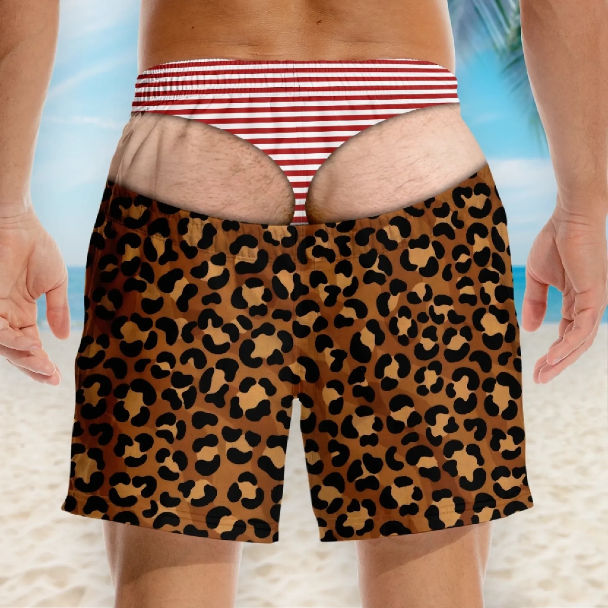 Custom Funny Men Swim Trunks - Personalized Birthday Gifts For Husband, Son, Grandson, Brother, Grandpa, Dad, Yourself - Cheeky By Nature