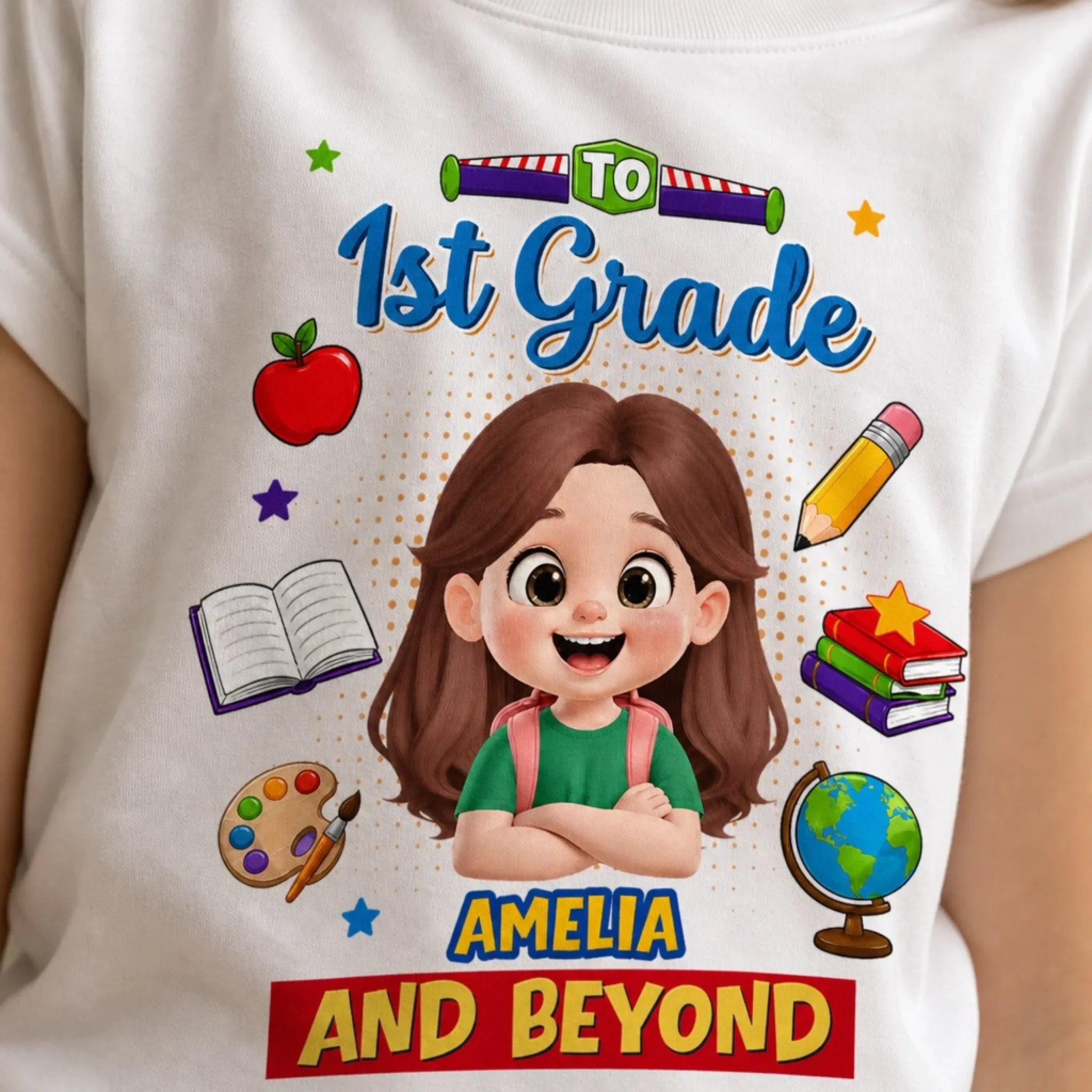 Custom Youth T-shirt - Personalized Back To School Gift For Kids - Ready To Learn Laugh And Grow