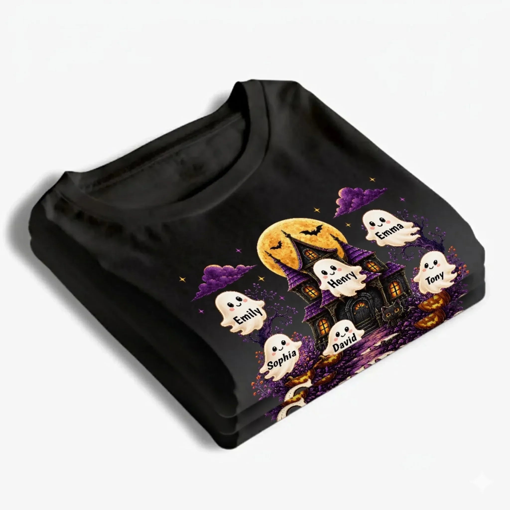 Custom Boo Crew T-shirt, Hoodie - Personalized Halloween Birthday Gifts For Mom, Grandma - Too Cute To Spook