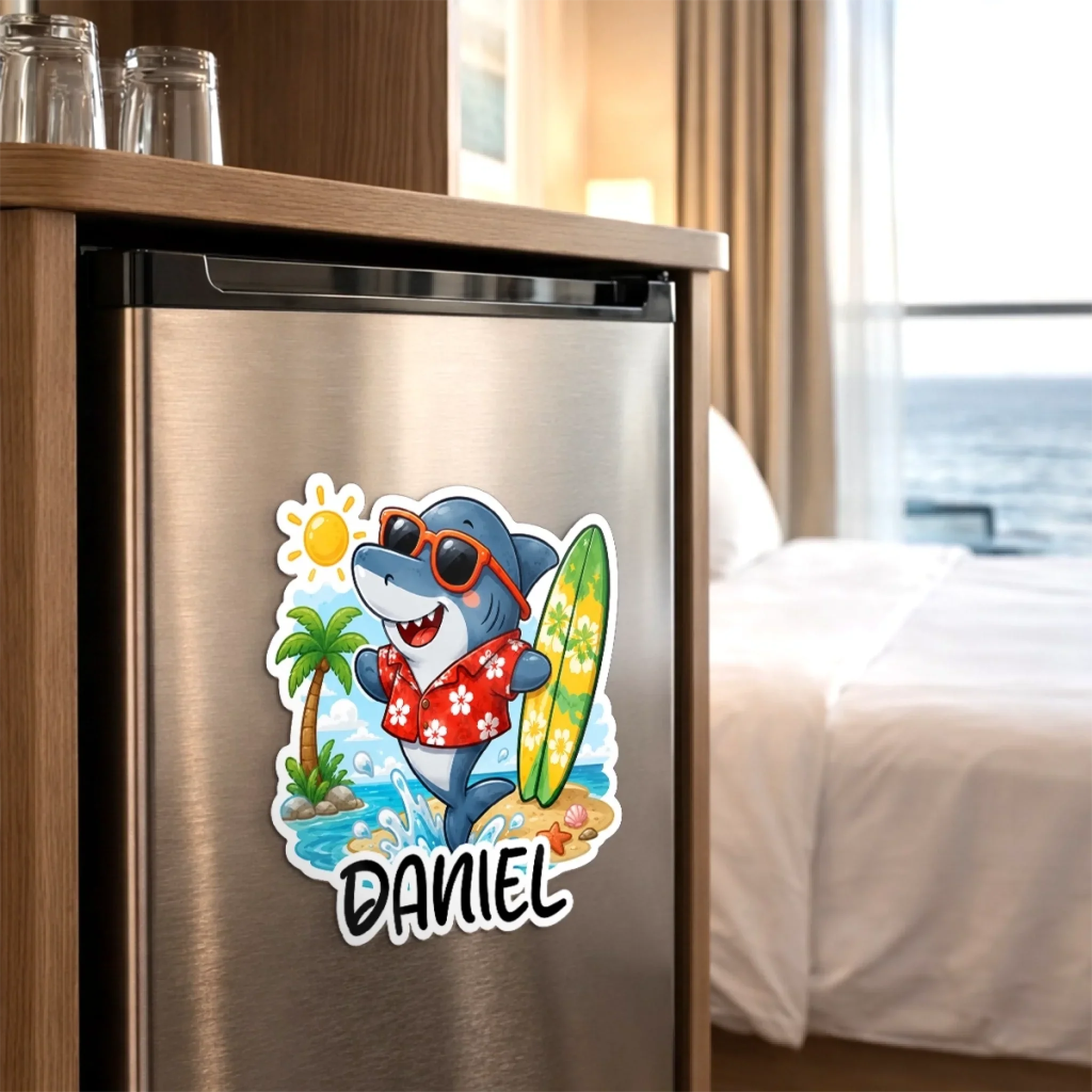 Custom Magnetic Sheet - Personalized Summer Vacation And Travel Gifts For Mom, Dad, Brother, Sister - Ocean Memories Forever