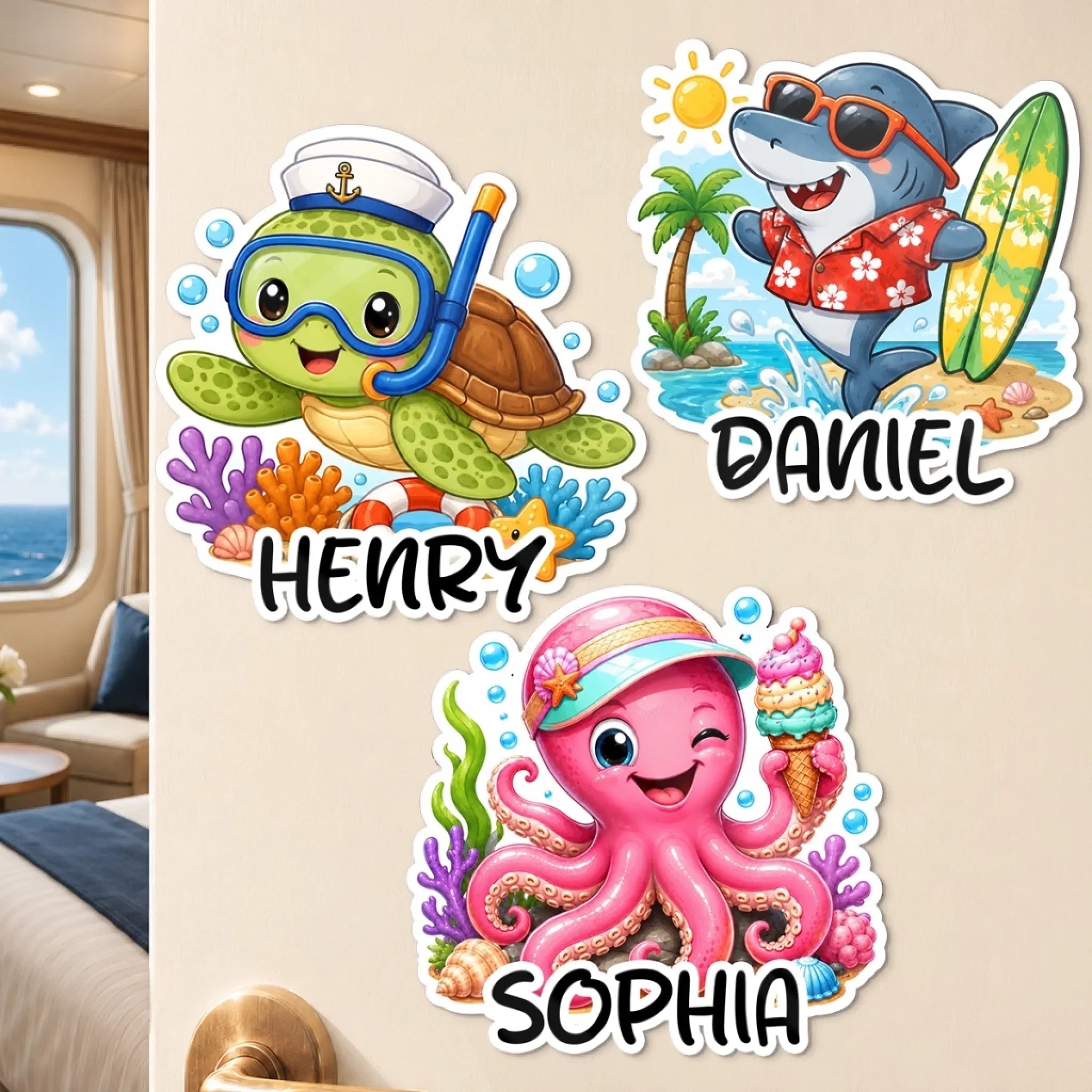 Custom Magnetic Sheet - Personalized Summer Vacation And Travel Gifts For Mom, Dad, Brother, Sister - Ocean Memories Forever