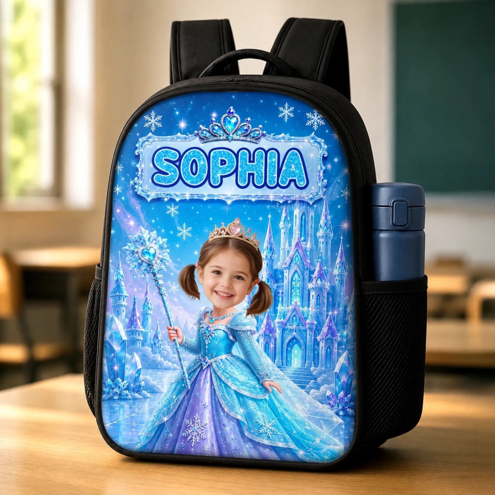 Custom Photo Kids Front Printed Backpack - Personalized Back To School Gifts For Kids - Believe In Your Magic