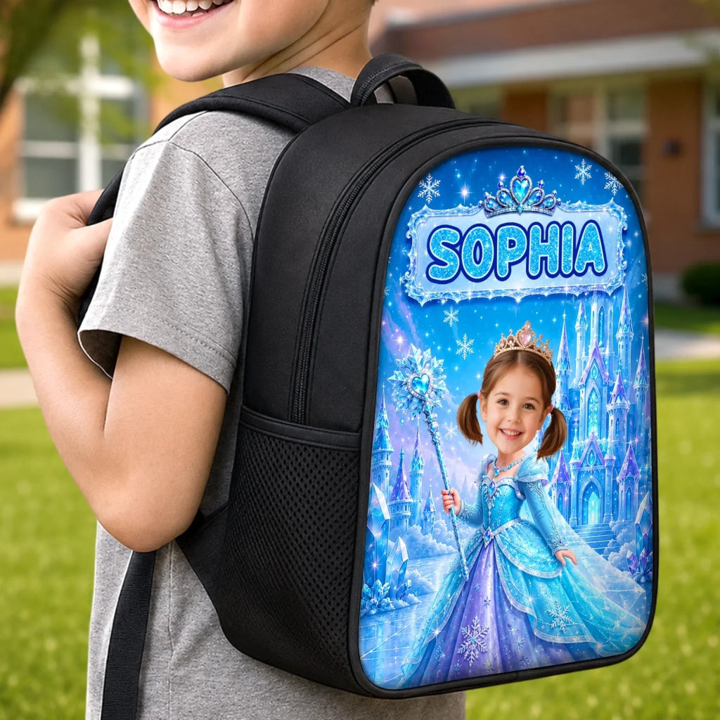 Custom Photo Kids Front Printed Backpack - Personalized Back To School Gifts For Kids - Believe In Your Magic
