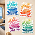 Custom Cruise Magnetic Sheet - Personalized Summer Vacation And Travel Gifts For Women, Besties, Sisters, BFF - Sailing Into Memories