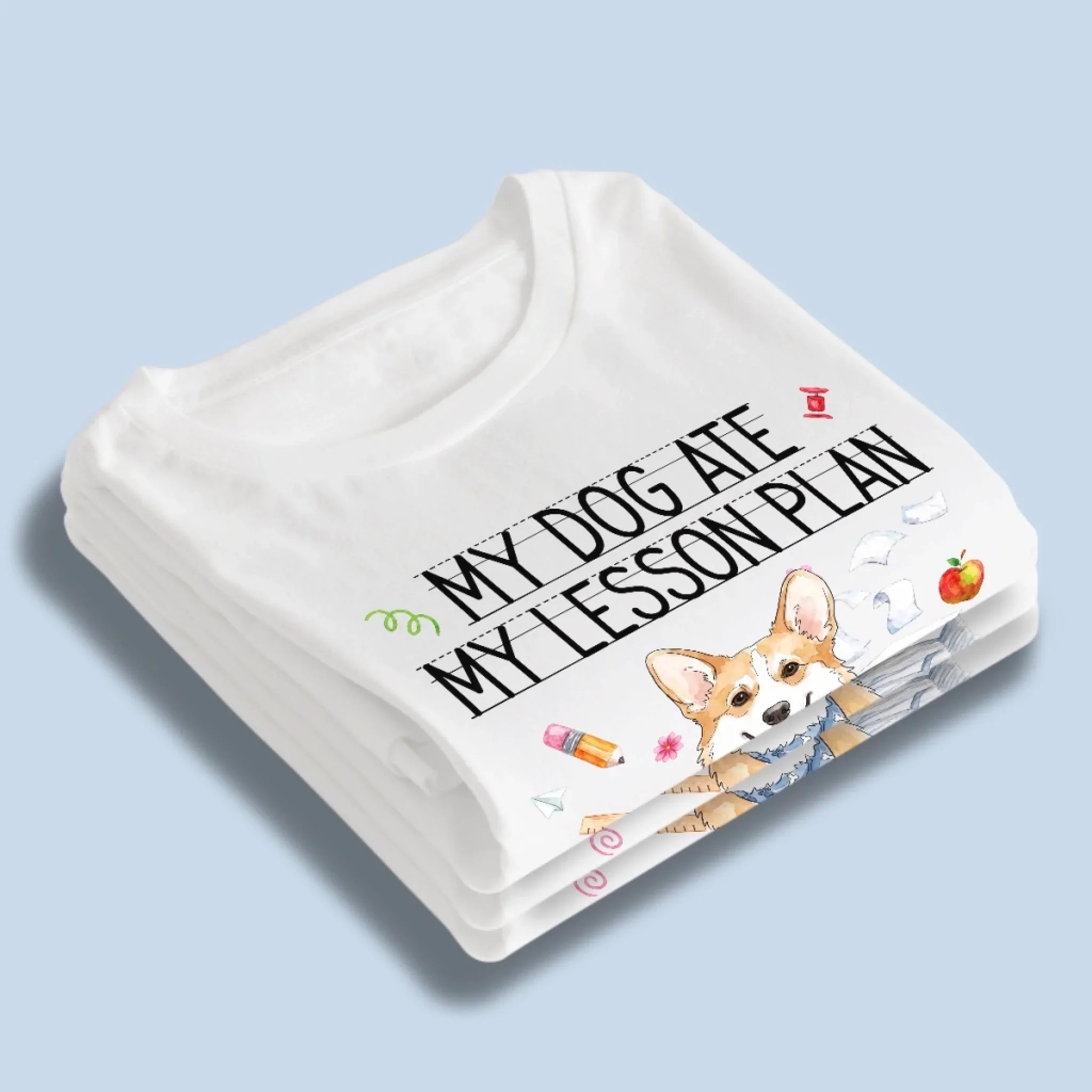 Custom Photo T-shirt, Premium T-shirt, Hoodie - Personalized Teacher Appreciation, Back To School Gifts For Teachers, Dog Lovers - Teaching With Pups