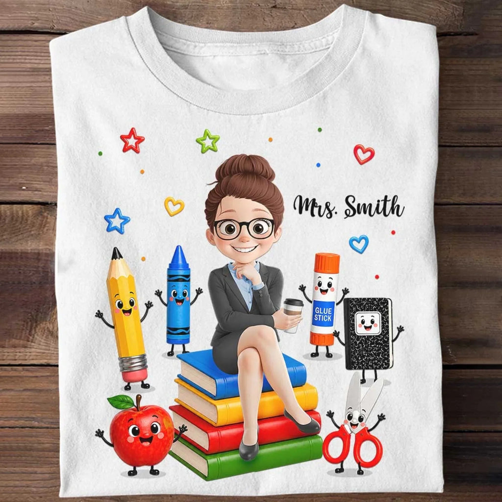 Custom T-shirt, Hoodie - Personalized Teacher Appreciation, Back To School Gifts For Teachers - Teaching Is A Work Of Heart