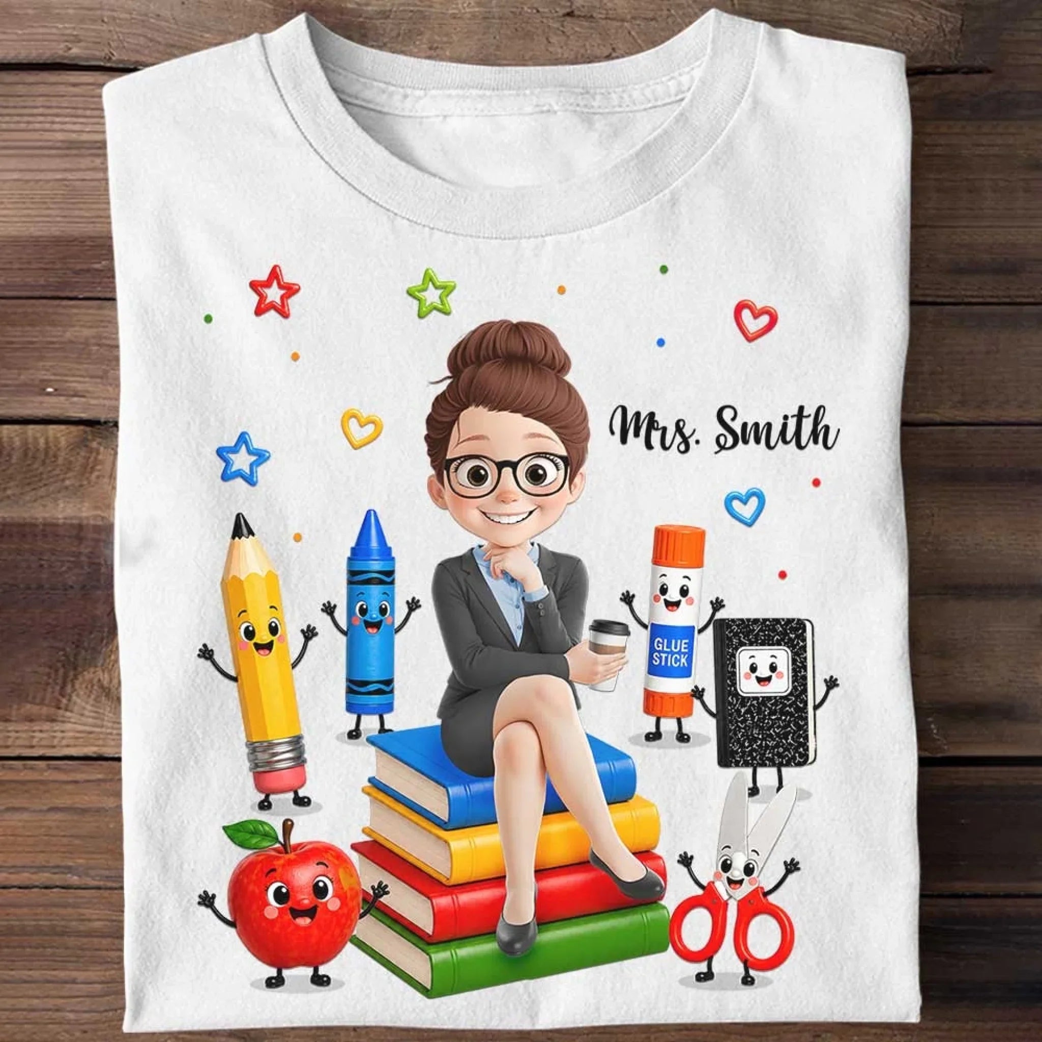 Custom T-shirt, Hoodie - Personalized Teacher Appreciation, Back To School Gifts For Teachers - Teaching Is A Work Of Heart