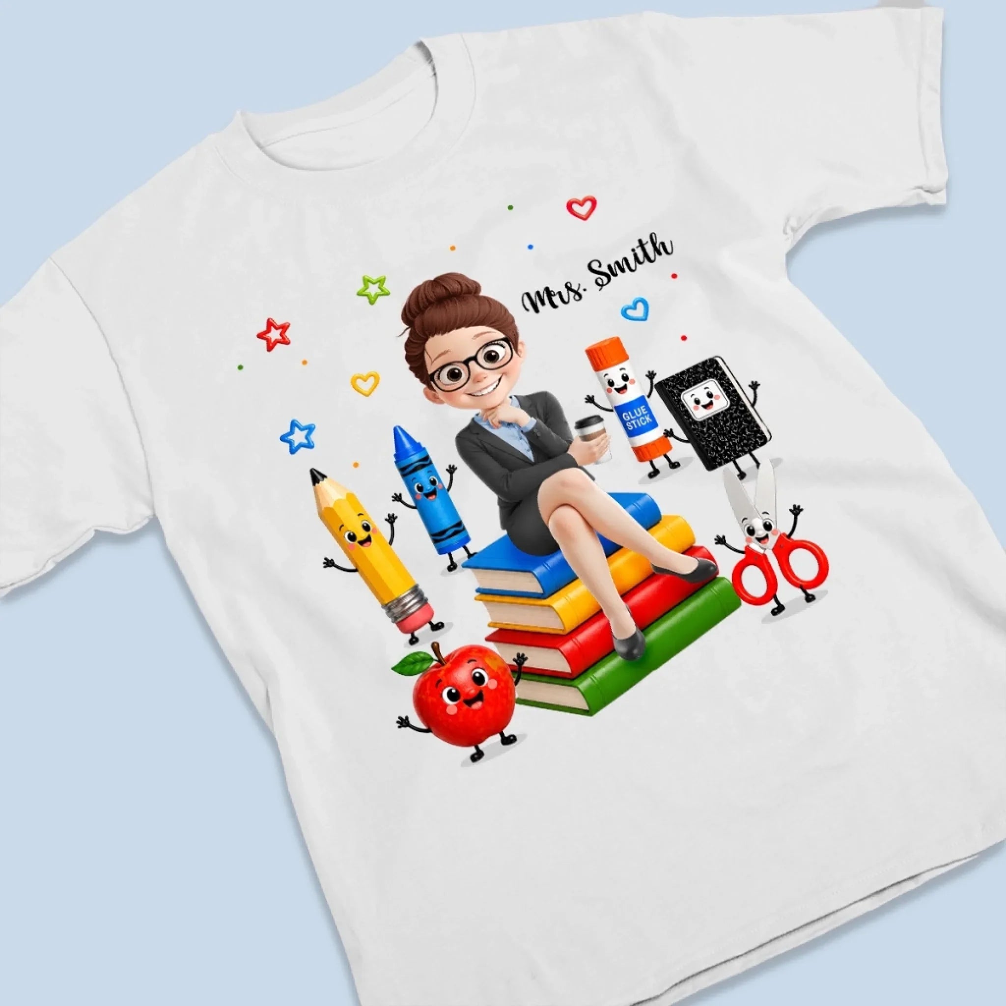 Custom T-shirt, Hoodie - Personalized Teacher Appreciation, Back To School Gifts For Teachers - Teaching Is A Work Of Heart