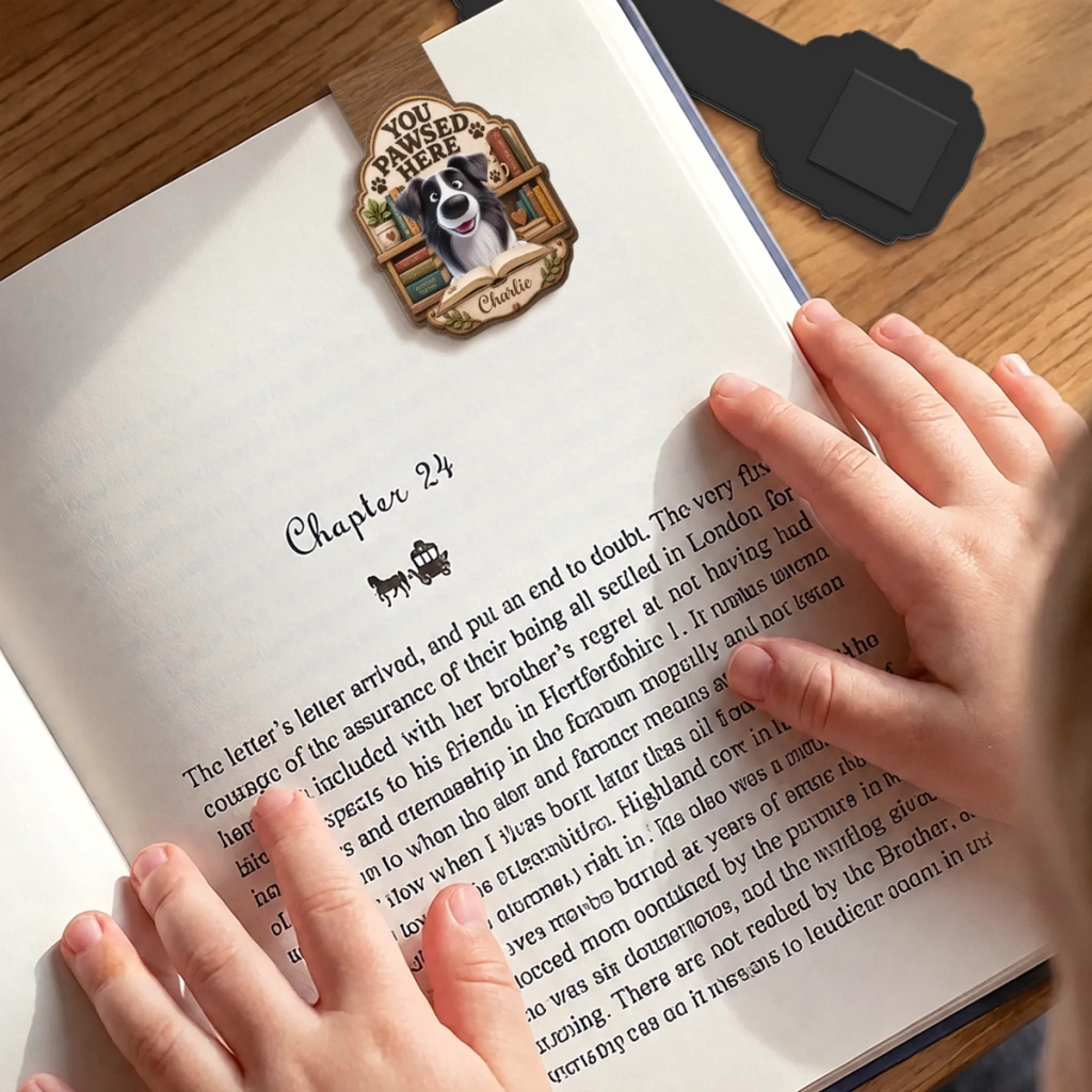 Custom Shaped Magnetic Bookmark - Personalized  Bookish Gifts For  Book Lovers, Bookworms, Dog Dad And Mom, Cat Owners - Life Is Better With Pets