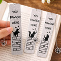 Custom Metal Bookmark - Personalized  Bookish Gifts For Book Lovers, Bookworms, Cat Mom And Dad - You Pawsed Here